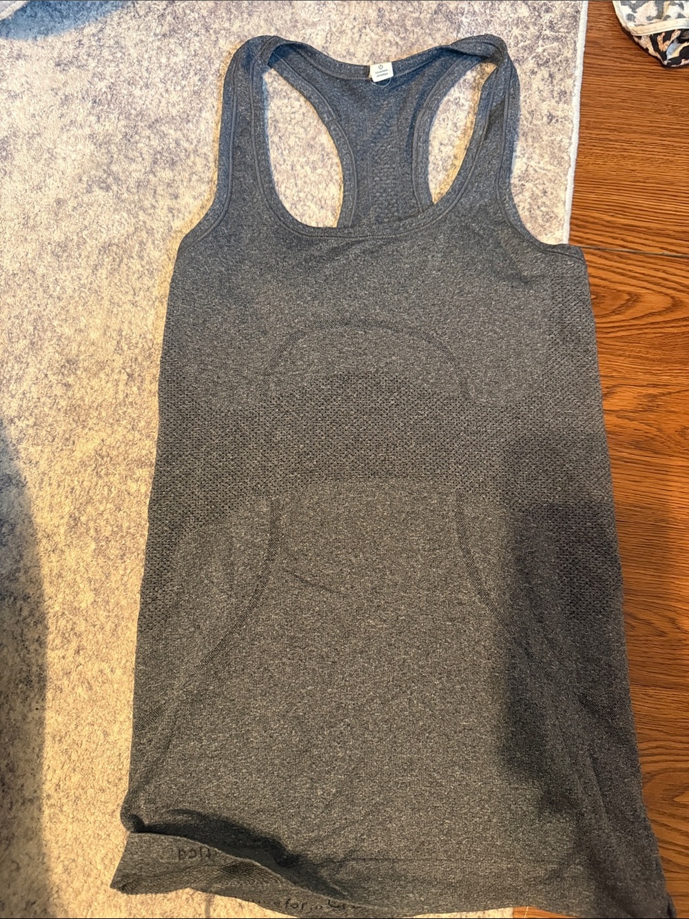 Charcoal Gray Racerback Tank Top - Women